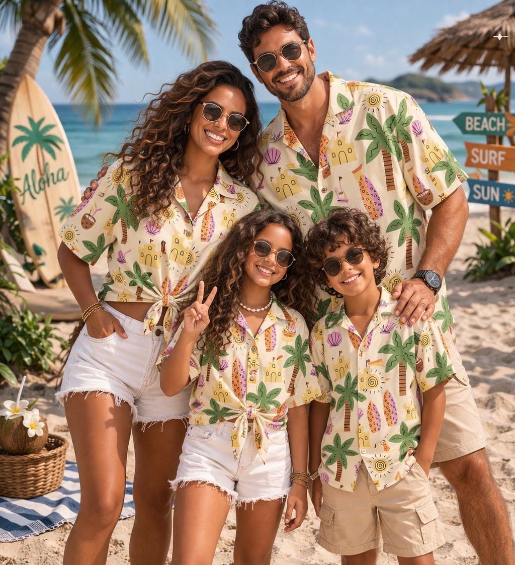 Hawaiian Children's Shirt Plan - Family Tree Print recension och pris