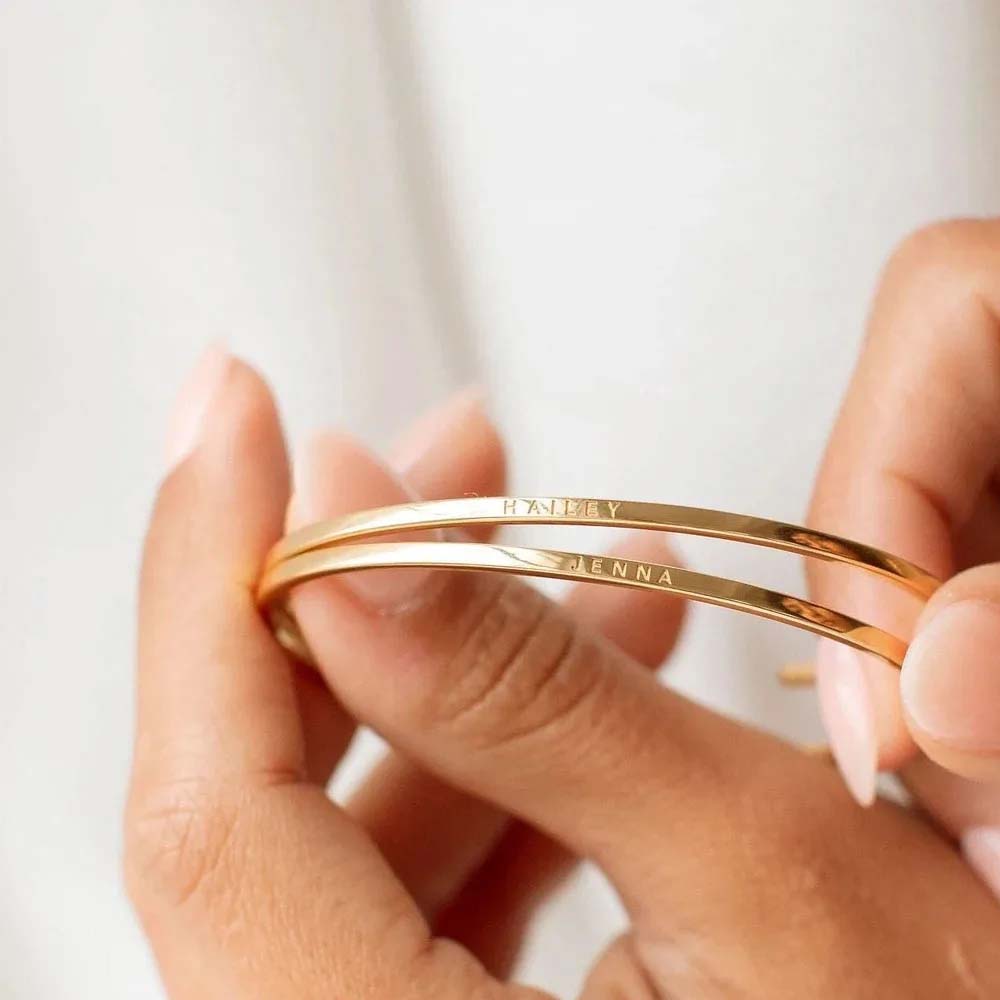 Couple Engrave Name Text Custo - Coordinates Bracelet recension och pris