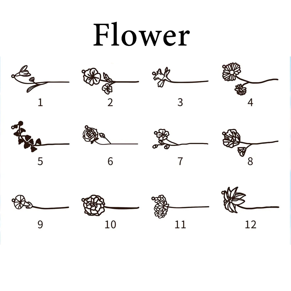 Haiyufly Personalized Custom N - Birth Flower Necklace recension och pris